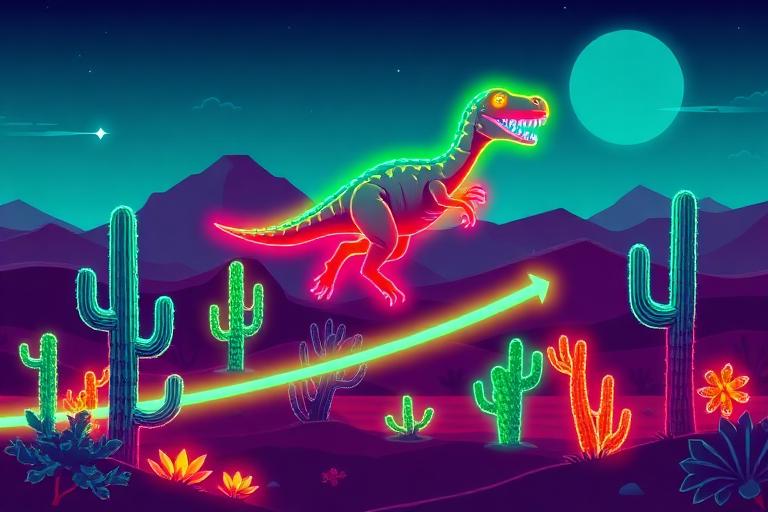 Dino Run β Jump the cacti, run forever