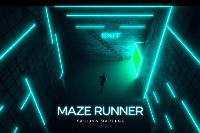 Maze Runner β Escape the neon labyrinth